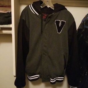 Yoki Hooded Varsity Jacket